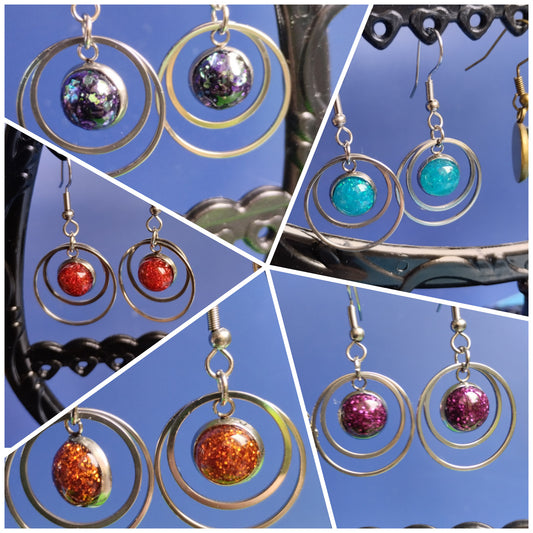 Boucles d'oreilles en 5 coloris