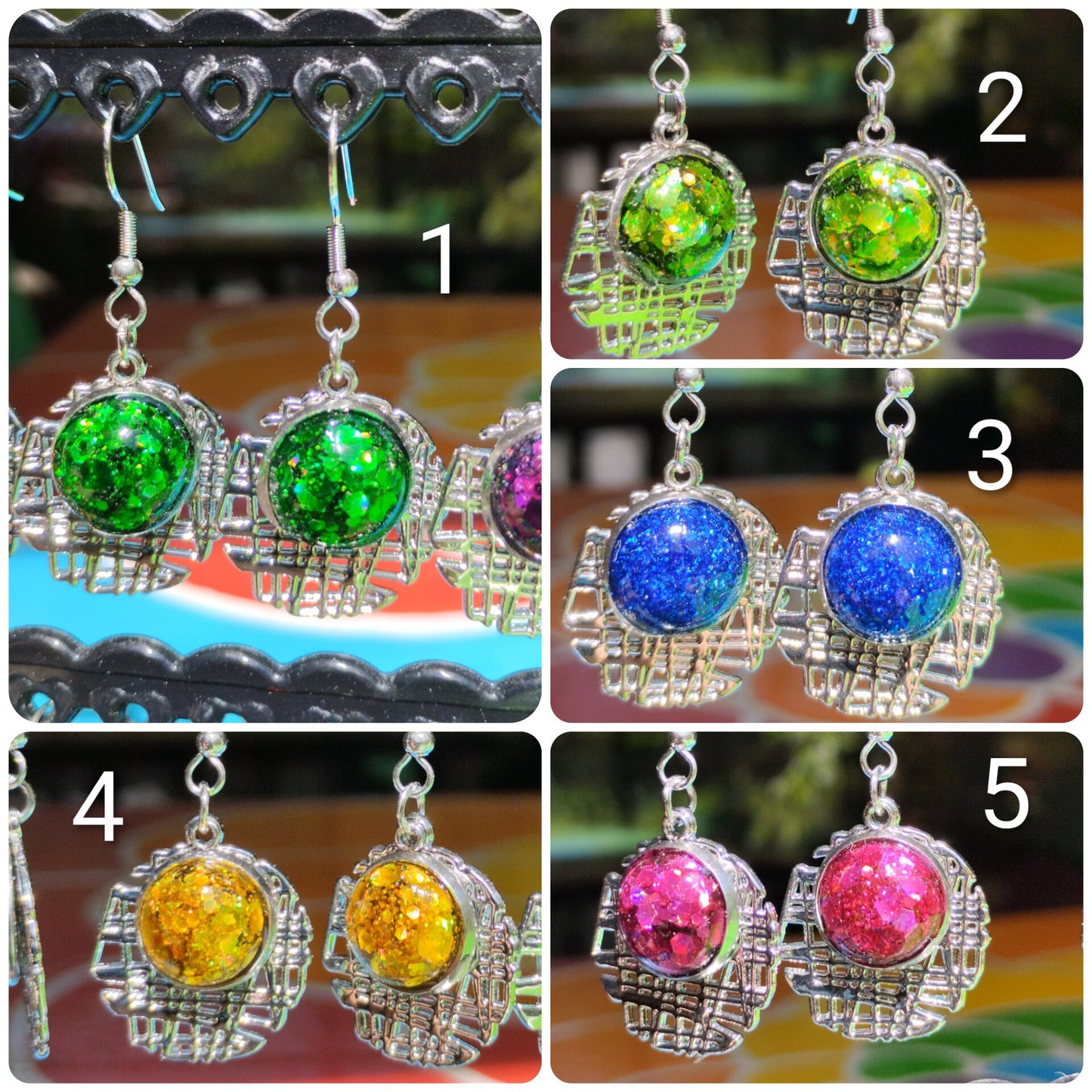 Boucles d'oreilles 5 colories